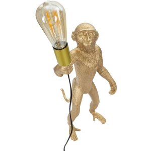 Mauro Ferretti lampada da tavolo monkey E27 Ø 26x34x55 cm oro