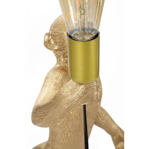 Mauro Ferretti lampada da tavolo monkey E27 Ø 26x34x55 cm oro