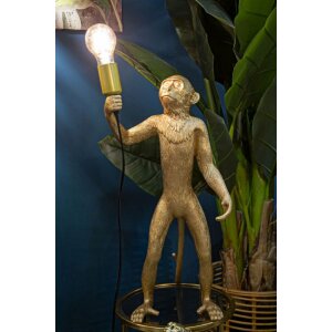 Mauro Ferretti lampada da tavolo monkey E27 Ø 26x34x55 cm oro