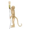 Mauro Ferretti lampada da tavolo monkey E27 Ø 26x34x55 cm oro