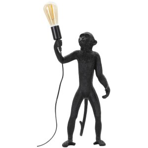 Mauro Ferretti lampada da tavolo monkey E27 Ø 26x34x55 cm nero