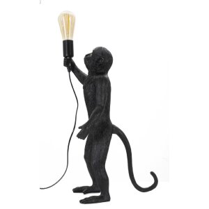 Mauro Ferretti lampada da tavolo monkey E27 Ø 26x34x55 cm nero