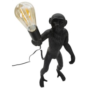 Mauro Ferretti lampada da tavolo monkey E27 Ø 26x34x55 cm nero