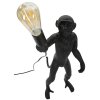 Mauro Ferretti lampada da tavolo monkey E27 Ø 26x34x55 cm nero