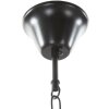 Mauro Ferretti plafoniera cerchio in corda 6 luci E27 Ø 64x90 cm marrone nero
