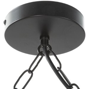 Mauro Ferretti plafoniera corda di bambù 6 luci E27 80x15x120 cm marrone