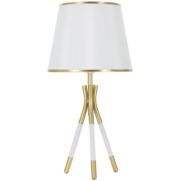 Mauro Ferretti lampada da tavolo Triply E27 Ø 28x57 cm bianco oro