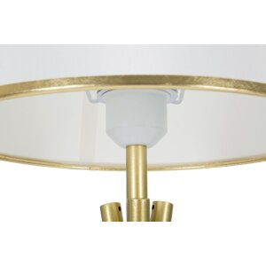 Mauro Ferretti lampada da tavolo Triply E27 Ø 28x57 cm bianco oro