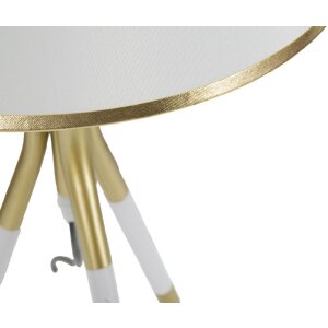 Mauro Ferretti lampada da tavolo Triply E27 Ø 28x57 cm bianco oro