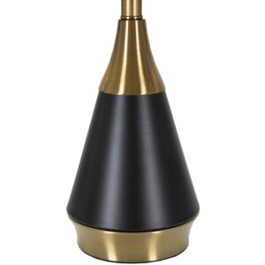 Mauro Ferretti lampada da tavolo Blacky E27 Ø 28x50 cm oro nero