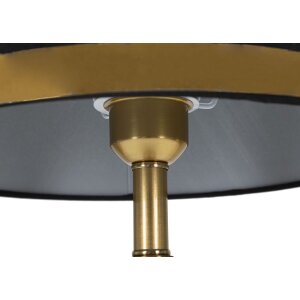 Mauro Ferretti lampada da tavolo Blacky E27 Ø 28x50 cm oro nero