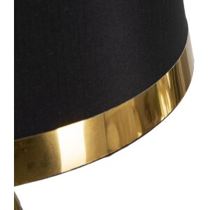Mauro Ferretti lampada da tavolo Blacky E27 Ø 28x50 cm oro nero