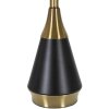 Mauro Ferretti lampada da tavolo Blacky E27 Ø 28x50 cm oro nero