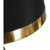 Mauro Ferretti lampada da tavolo Blacky E27 Ø 28x50 cm oro nero