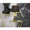 Mauro Ferretti lampada da tavolo Blacky E27 Ø 28x50 cm oro nero