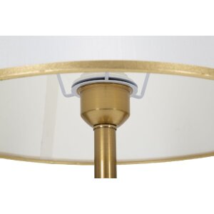 Mauro Ferretti lampada da tavolo Whity E27 Ø 31x52 cm bianco oro