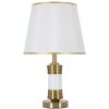 Mauro Ferretti lampada da tavolo Whity E27 Ø 31x52 cm bianco oro