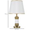 Mauro Ferretti lampada da tavolo Whity E27 Ø 31x52 cm bianco oro