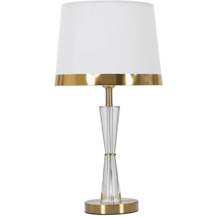 Mauro Ferretti lampada da tavolo Kristal E27 Ø 30x56 cm oro bianco