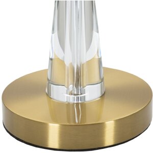 Mauro Ferretti lampada da tavolo Kristal E27 Ø 30x56 cm oro bianco