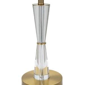 Mauro Ferretti lampada da tavolo Kristal E27 Ø 30x56 cm oro bianco
