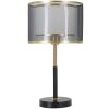 Mauro Ferretti lampada da tavolo livelli E27 Ø 25x48 cm oro nero