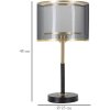 Mauro Ferretti lampada da tavolo livelli E27 Ø 25x48 cm oro nero