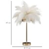 Mauro Ferretti lampada da tavolo palma 2 luci E14 Ø 40x55 cm oro bianco
