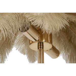 Mauro Ferretti lampada da tavolo palma 2 luci E14 Ø 55x60 cm oro cammello