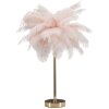 Mauro Ferretti lampada da tavolo palma 2 luci E14 Ø 40x55 cm oro rosa