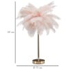 Mauro Ferretti lampada da tavolo palma 2 luci E14 Ø 40x55 cm oro rosa