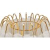Mauro Ferretti lampada da tavolo a piuma E27 Ø 40x60 cm bianco oro