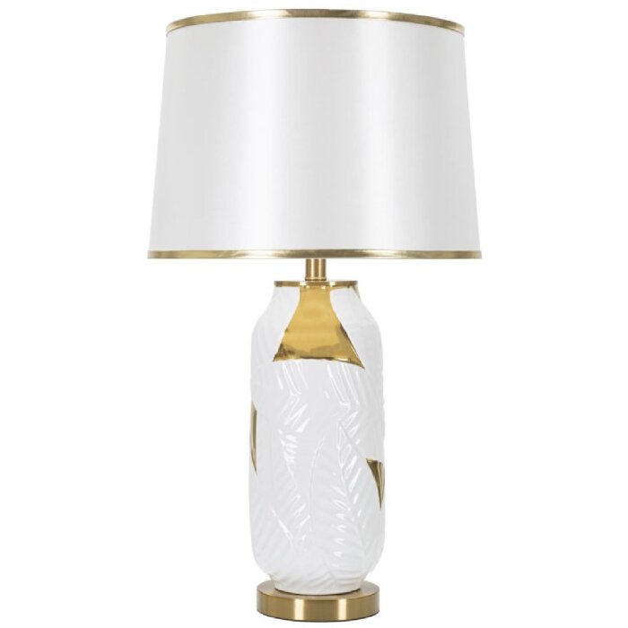 Mauro Ferretti lampada da tavolo in ceramica E27 Ø 40x70 cm oro bianco