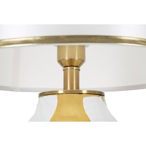 Mauro Ferretti lampada da tavolo in ceramica E27 Ø 40x70 cm oro bianco
