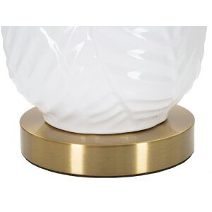 Mauro Ferretti lampada da tavolo in ceramica E27 Ø 40x70 cm oro bianco