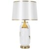 Mauro Ferretti lampada da tavolo in ceramica E27 Ø 40x70 cm oro bianco
