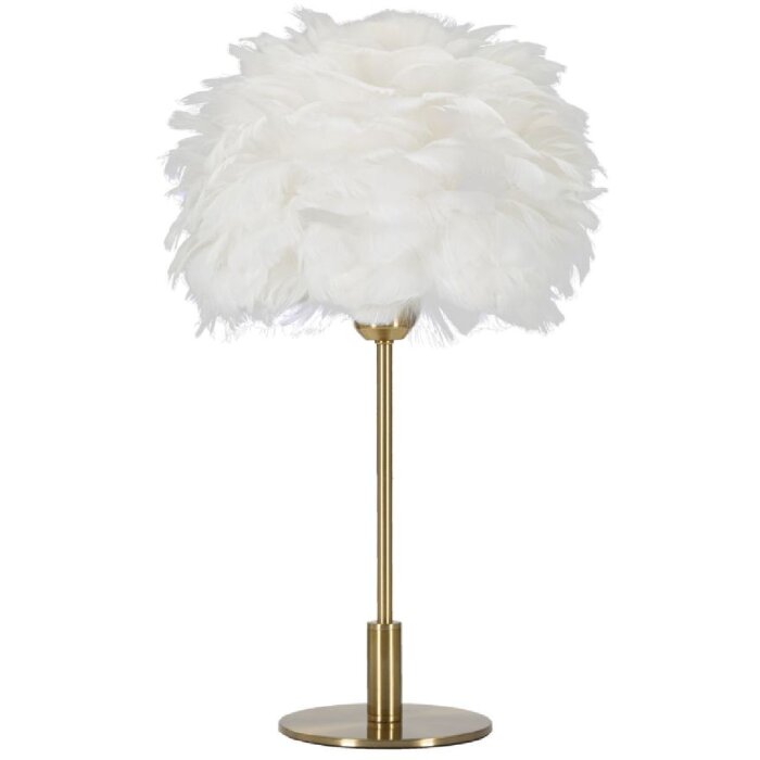 Mauro Ferretti lampada da tavolo sfera a molla E27 Ø 30x50 cm oro bianco