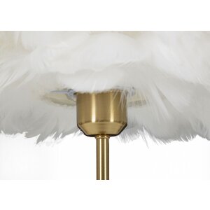 Mauro Ferretti lampada da tavolo sfera a molla E27 Ø 30x50 cm oro bianco