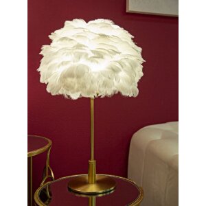 Mauro Ferretti lampada da tavolo sfera a molla E27 Ø 30x50 cm oro bianco