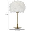 Mauro Ferretti lampada da tavolo sfera a molla E27 Ø 30x50 cm oro bianco