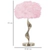 Mauro Ferretti lampada da tavolo slim E27 Ø 40x63 cm oro rosa