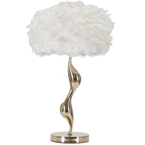 Mauro Ferretti lampada da tavolo slim E27 Ø 40x63 cm oro bianco