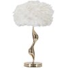 Mauro Ferretti lampada da tavolo slim E27 Ø 40x63 cm oro bianco
