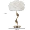 Mauro Ferretti lampada da tavolo slim E27 Ø 40x63 cm oro bianco