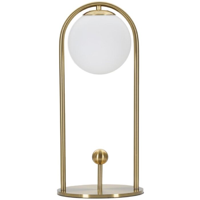 Mauro Ferretti lampada da tavolo Glamy Arc E14 Ø 21x47 cm bianco oro