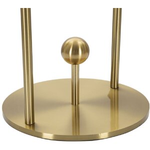 Mauro Ferretti lampada da tavolo Glamy Arc E14 Ø 21x47 cm bianco oro