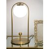 Mauro Ferretti lampada da tavolo Glamy Arc E14 Ø 21x47 cm bianco oro