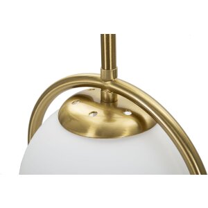 Mauro Ferretti lampada da tavolo Glamy Arc E14 Ø 21x50 cm oro bianco