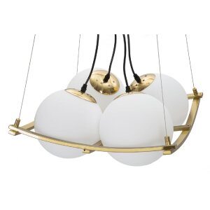 Mauro Ferretti plafoniera Japan quadrata 4 luci E27 45x45x20 cm oro bianco