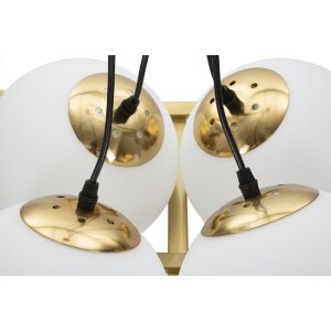 Mauro Ferretti plafoniera Japan quadrata 4 luci E27 45x45x20 cm oro bianco